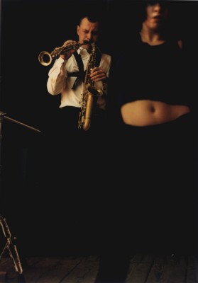 Hartmut Dorschner mit Saxophon, Tanz Katharina Christl